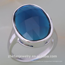 joyería zhefan mini orden Alibaba superventas plata de ley 925 anillo de piedra de descuento